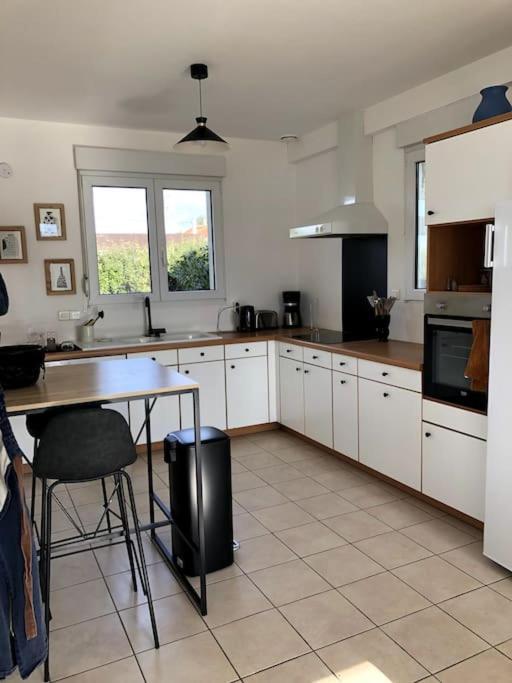 Grande Maison Chaleureuse Avec Vue Mer Imprenable Criel-sur-Mer Exteriör bild