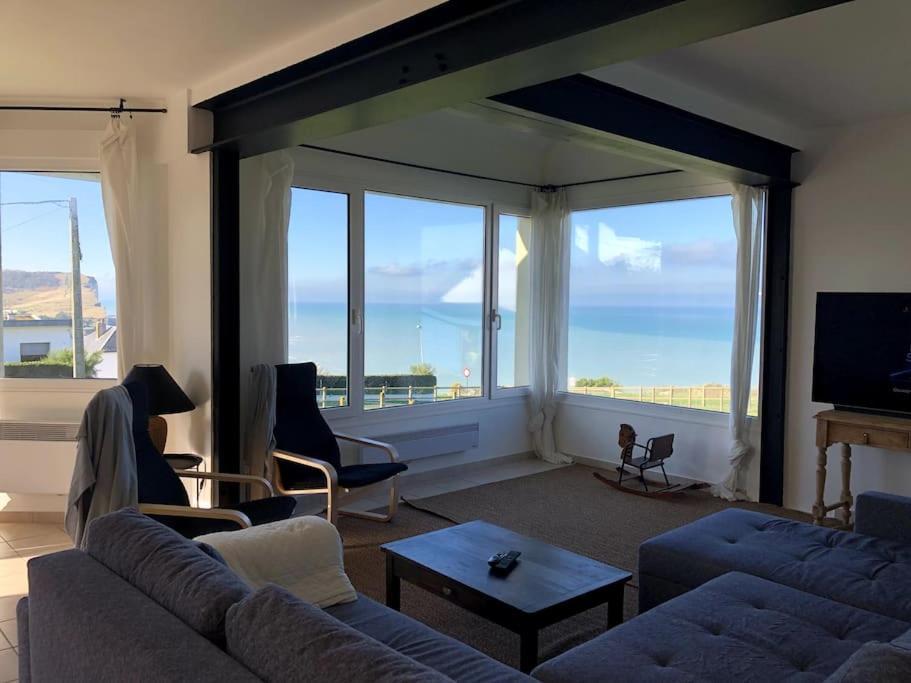 Grande Maison Chaleureuse Avec Vue Mer Imprenable Criel-sur-Mer Exteriör bild