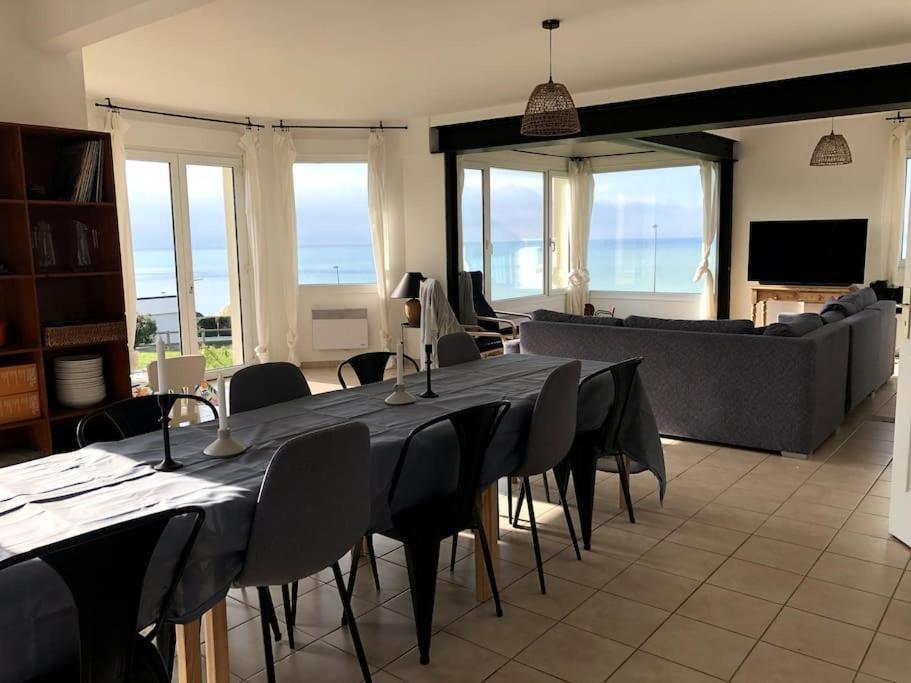 Grande Maison Chaleureuse Avec Vue Mer Imprenable Criel-sur-Mer Exteriör bild