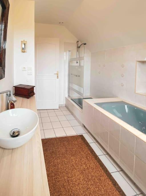 Grande Maison Chaleureuse Avec Vue Mer Imprenable Criel-sur-Mer Exteriör bild